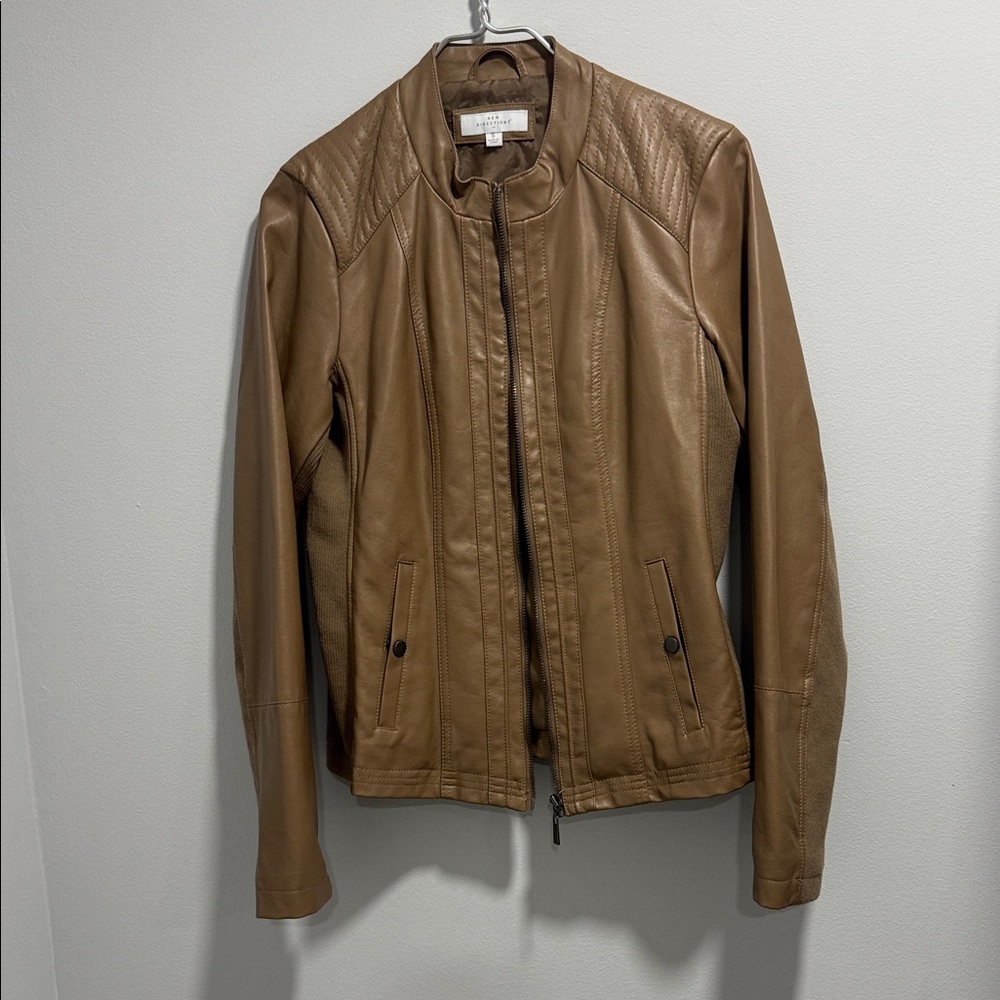 Michael Kors Brown Leather Jacket